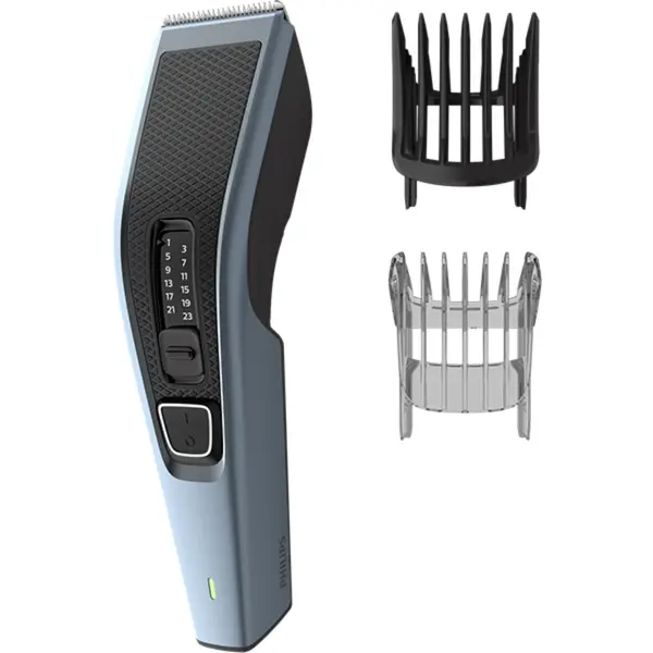 Aparat de tuns Philips HC3530/15, pieptene ajustabil, 0.5-23mm, 13 trepte, 75 min, Negru/Gri