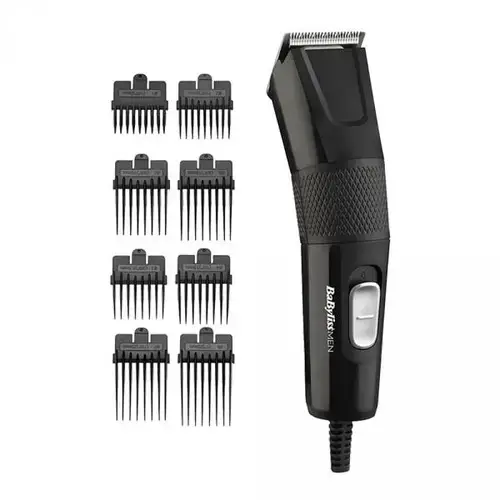 Aparat de tuns si aranjat parul/ barba BaByliss E756E, Power Hair Clipper, 8 accesorii