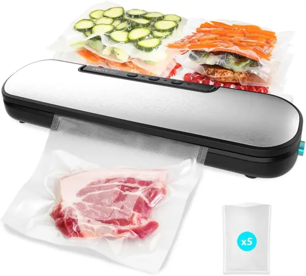 aparat de vidat si sigilat alimente cecotec sealvac easy magnetik, vidare uscata si umeda, latime 30 cm, 8 moduri, taiere folie,