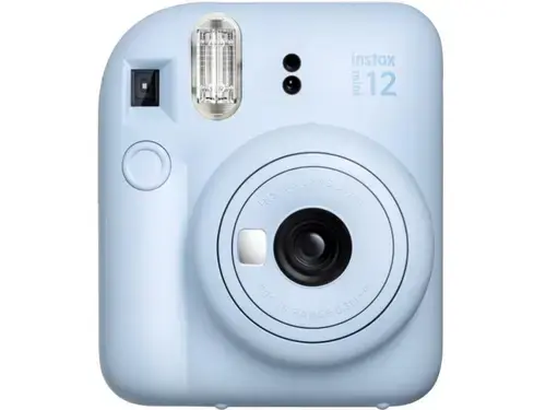 Aparat Foto Compact Instant Fujifilm Instax Mini 12 + Instax Mini Glossy (Albastru)