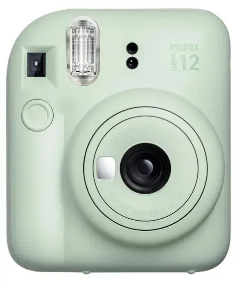 Aparat Foto Compact Instant Fujifilm Instax Mini 12 + Instax Mini Glossy (Verde)