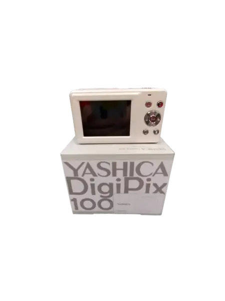 Aparat foto compact Yashica DigiPix 100 YAS-DG100PP-WH, 8MP, Filmare FHD, Zoom digital 8x, Ecran IPS 2.4inch, USB-C (Alb)