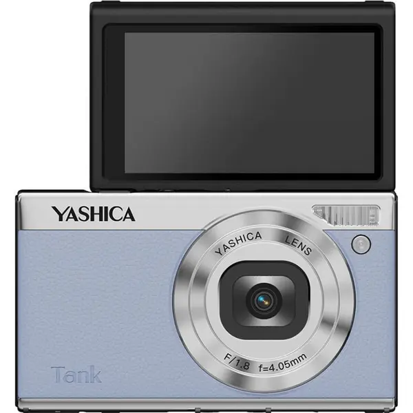 Aparat foto compact Yashica - Tank, 12MP, albastru
