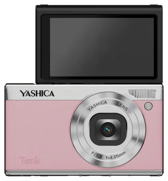 Aparat foto compact Yashica - Tank, 12MP, roz