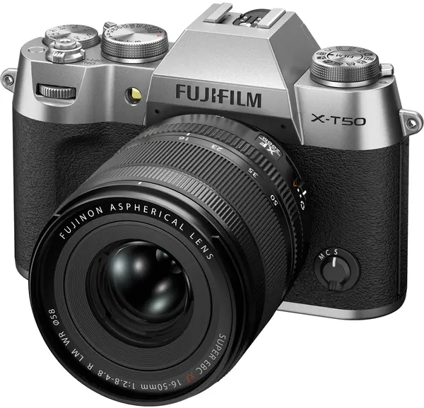 Aparat foto fără oglindă Fujifilm - X-T50, XF 16-50 mm, f/2.8-4.8, Silver