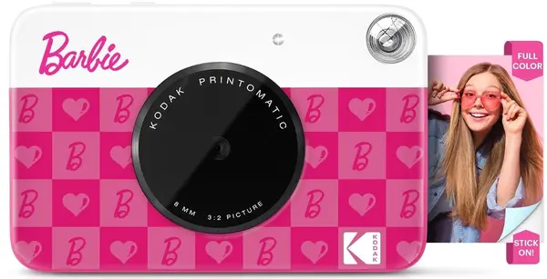 Aparat foto instant Kodak - Printomatic Barbie Camera, 5MPx, roz