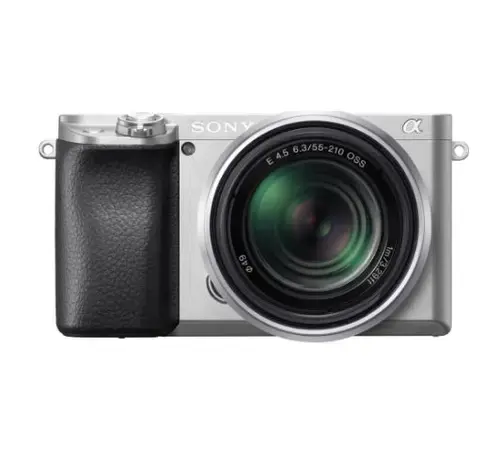 Aparat foto Mirrorless Sony Alpha A6100, CMOS Exmor, 24.2MP, 4K, Wi-FI, Bluetooth + Obiectiv 16-50mm (Argintiu)