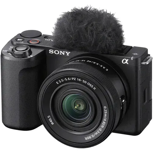 Aparat foto Mirrorless Sony Alpha ZV-E10 II, 26MP, APS-C, E-Mount, 4K 60p, ISO 100-32000 + Obiectiv 16-50mm (Negru)