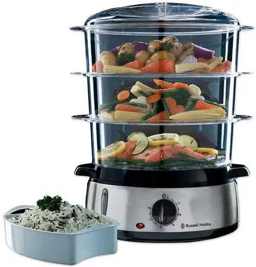 Aparat gatit cu aburi Russell Hobbs Cook@Home 19270-56, 800W, 9l, gri