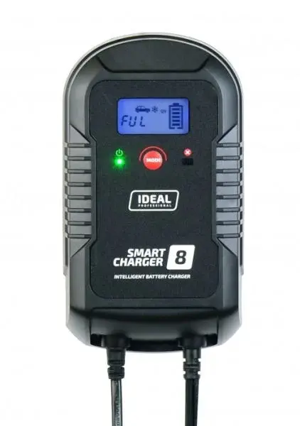 Aparat incarcat baterii auto SMART CHARGER 8 LCD, voltaj incarcare: 6 12 V IDEAL, curent incarcare: 4 8A, alimentare: 230V, tip baterie: AGM GEL MF WEL