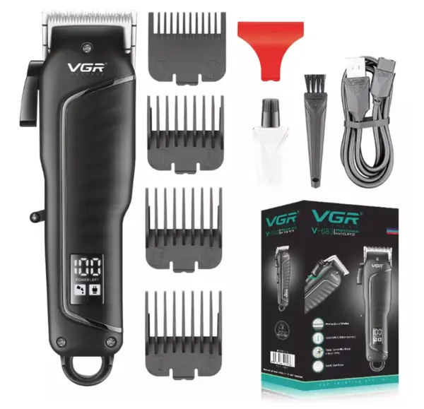 Aparat profesional de tuns VGR V-683 cu incarcare USB MD