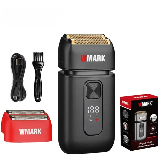 Aparat Ras Wmark Evo BIRAI® – 7000 RPM, Trimmer, USB, Waterproof, Negru