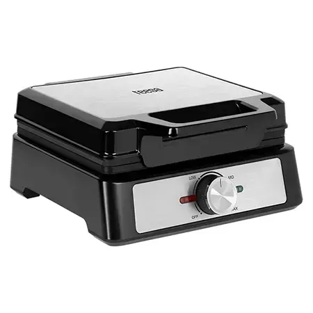 Aparat wafe Teesa TSA3237, 1600 W, Placi neaderente (Negru)