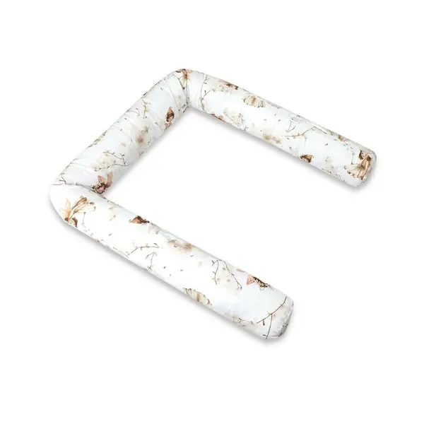 Aparatoare pentru patut, MimiNu, Tip rulou, Cu husa detasabila, Lungime 180 cm, Din bumbac certificat Oeko Tex Standard 100, Fairy