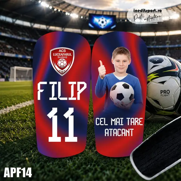 Aparatori de fotbal personalizate cu fotografie, sigla si text - APF14 L (19x12cm)