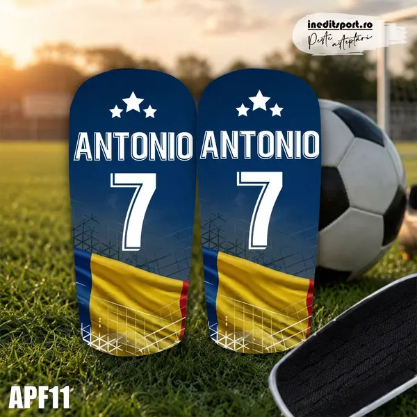 Aparatori de fotbal personalizate cu nume si numar - APF11 M (16x10cm)