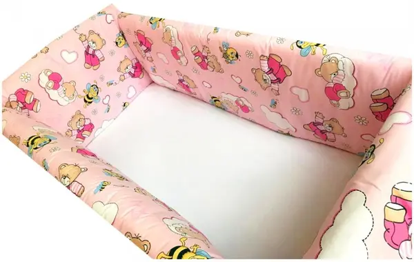 Aparatori Maxi Ursi cu albine pe roz 120x60 cm