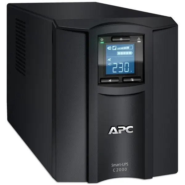 APC UPS APC | SMC2000I | Line interactive | 2000 VA | 1300 W | Sinusoida pura | Tower | Nr iesiri 6 C13, 1 C19 | Intrare C20 | Serial, USB, Panou LCD