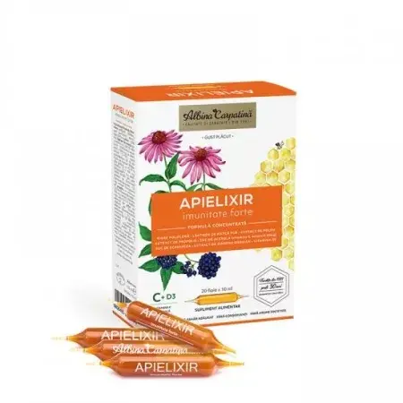 Apielixir Imunitate Forte, 20 fiole x 10 ml – Albina Carpatina