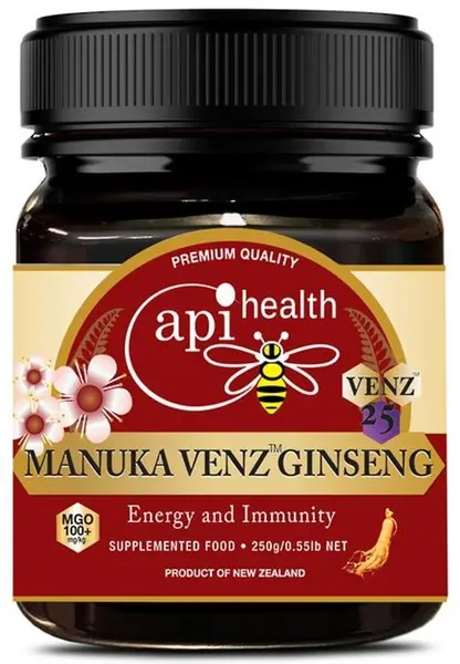 ApiHealth Miere de Manuka cu venin de albine și ginseng, 250 g