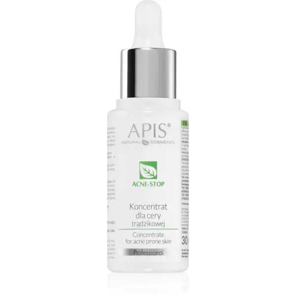 Apis Natural Cosmetics Acne-Stop Professional concentrat pentru tenul gras, predispus la acnee 30 ml