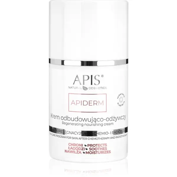 Apis Natural Cosmetics Apiderm crema de zi pentru regenerarea și hrănirea tenului SPF 10 50 ml
