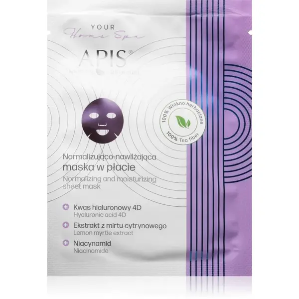 Apis Natural Cosmetics Home Spa mască textilă hidratantă faciale 20 g
