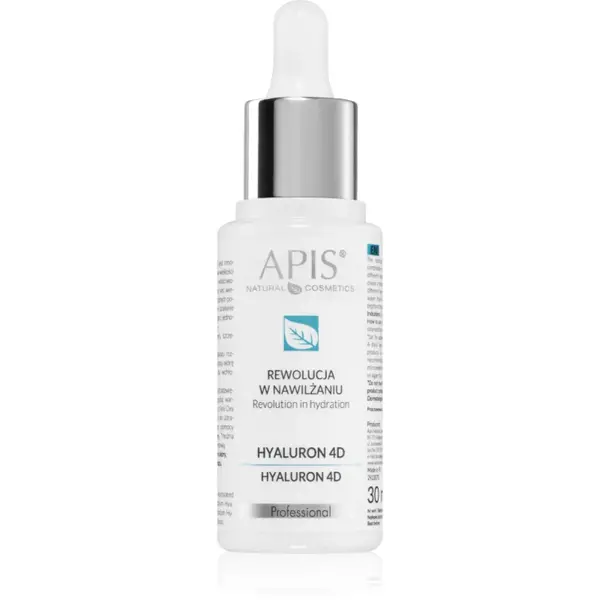 Apis Natural Cosmetics Revolution In Hydration Hyaluron 4D ser hialuronic pentru pielea uscata si deshidratata 30 ml