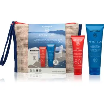 Apivita Bee Sun Safe Anti-spot & Anti-age Sun Protection set plaja