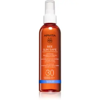Apivita Bee Sun Safe Satin Touch Oil SPF30 ulei pentru plaja SPF 30