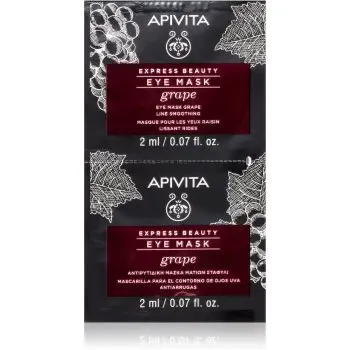 Apivita Express Beauty Line Smoothing Eye Mask Grape masca pentru ochi cu efect de netezire