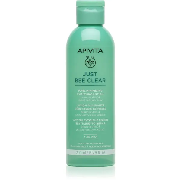 Apivita Just Bee Clear Pore Minimizing Lotion Îngrijire pentru pori dilatati si puncte negre 200 ml