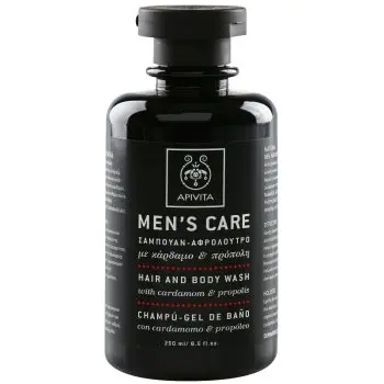 Apivita Men's Care Hair and Body Wash with Cardamon & Propolis gel de dus si sampon 2in1