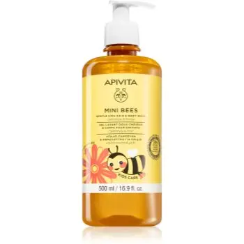 Apivita Mini Bees Gentle Kids Hair&Body wash Calendula&Honey gel de duș pentru corp și păr