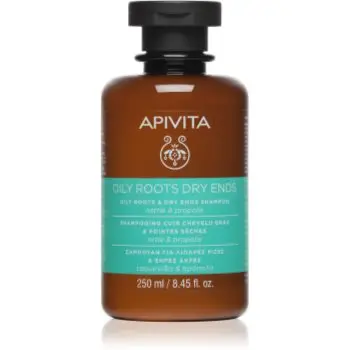 Apivita Oily Roots & Dry Ends Shampoo Sampon pentru scalp gras si fire de par cu terminatii uscate
