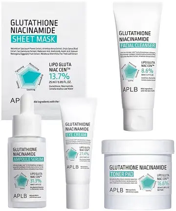 APLB Set Glutathione Niacinamide, 5 piese
