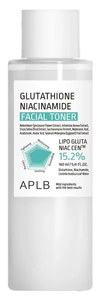 APLB Toner facial Glutathione Niacinamide, 160 ml