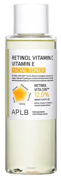 APLB Toner facial Retinol Vitamin C Vitamin E, 160 ml