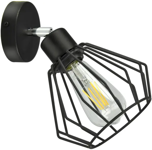 Aplic Orno - Waya, IP20, E27, 1 x 60W, 230V, AD-LD-6259BE27M, negru