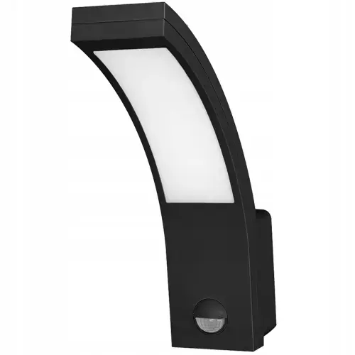 Aplica de gradina ADVITI Piryt AD-OP-6109BLPMR4, 10W, LED SMD, senzor de miscare si crepuscular, detectie 140°, 800lm, IP54, 4000K, Negru