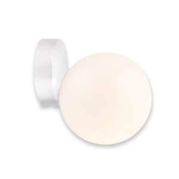 Aplica de perete ARIA bronz & alb opal - Alb