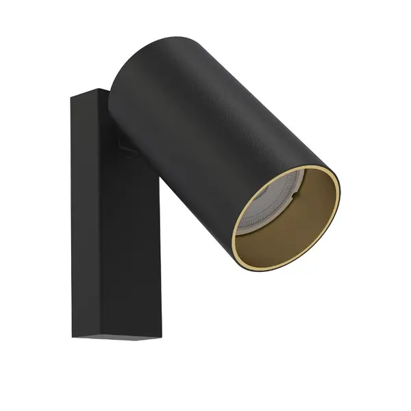 Aplica de perete cu intrerupator MONOS - Negru/Gold