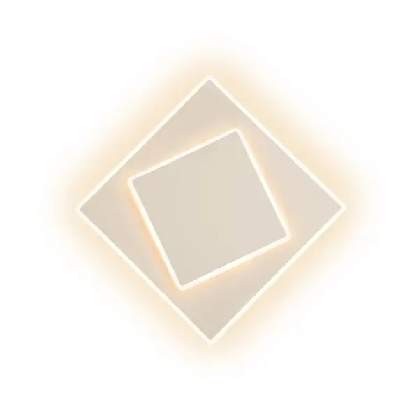 Aplica de perete DACAN - 28X28 CM 18W LED / Alb