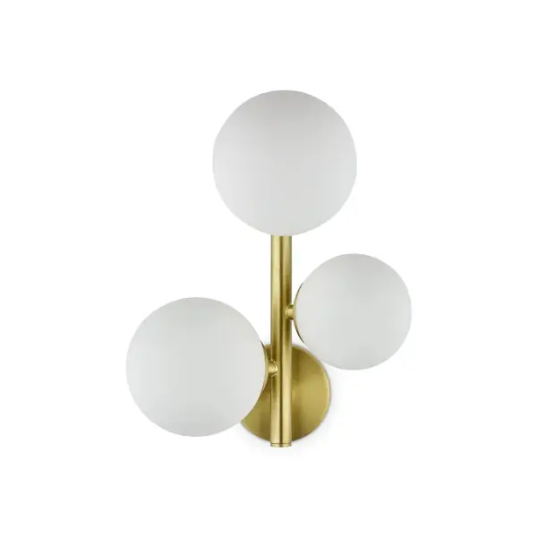 Aplica de perete OSVALD GOLD - Alb