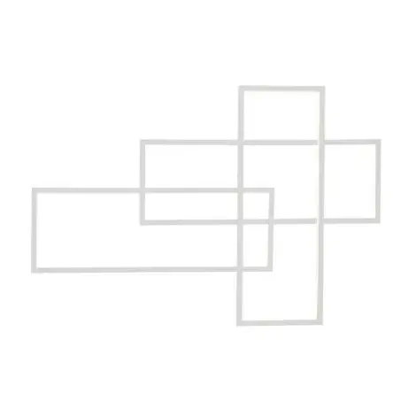 Aplica de perete QUADRATUS WALL 70x100cm - Alb