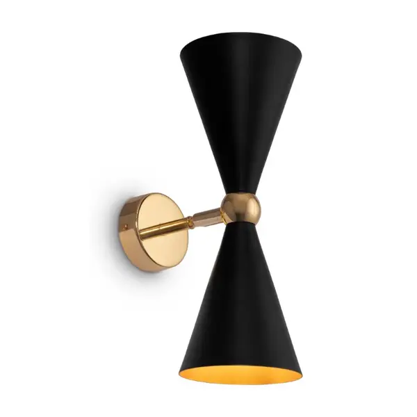 Aplica de perete SPER - Negru/Gold