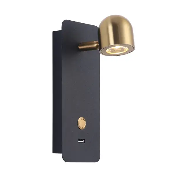 Aplica de perete VAMEO - Negru/Gold