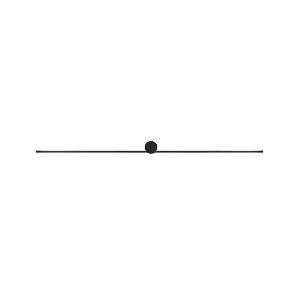 Aplica de perete ZABER BLACK - 121cm