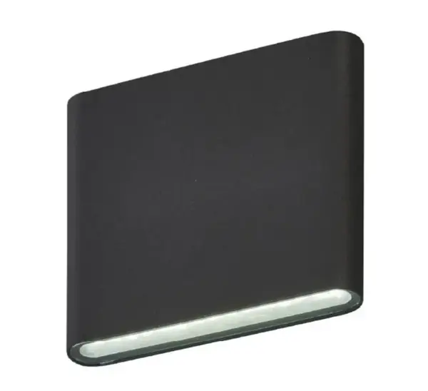 Aplica Exterior Techstar® LED Light C30, Putere 6W, A+, Rezistenta la Apa si Praf, Alb Rece, 6500K, Aluminiu, Negru