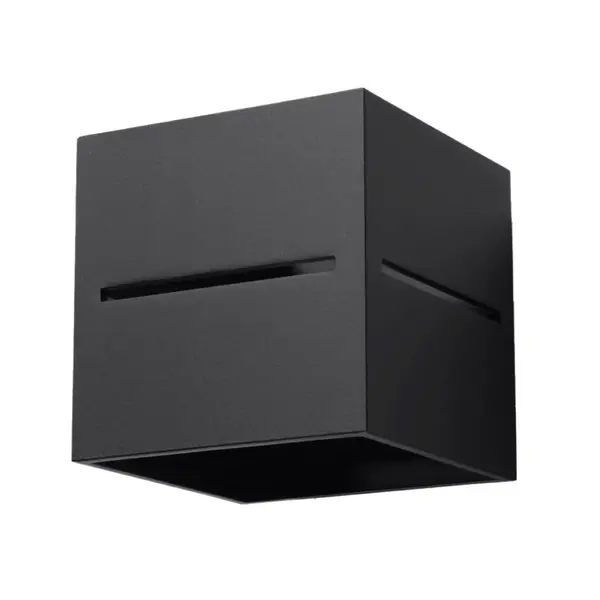 Aplica perete Lobo Negru 10x12x10 cm